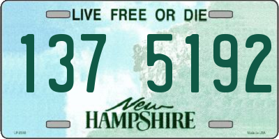 NH license plate 1375192