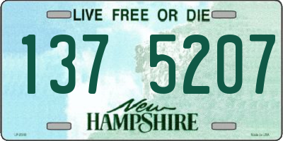 NH license plate 1375207