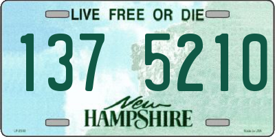 NH license plate 1375210