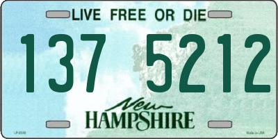 NH license plate 1375212