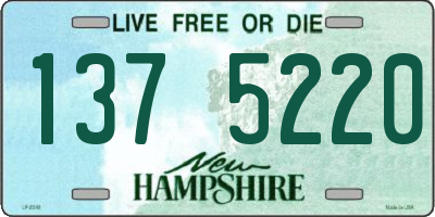NH license plate 1375220