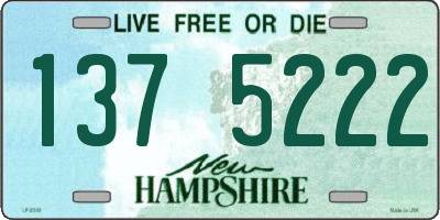 NH license plate 1375222