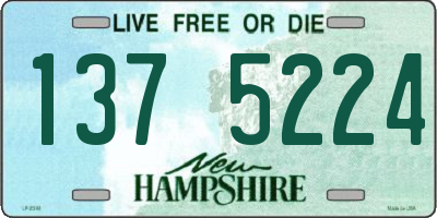 NH license plate 1375224