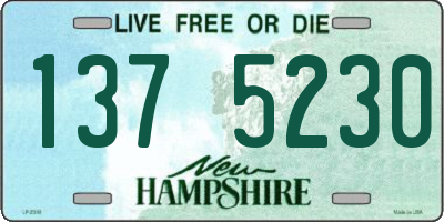 NH license plate 1375230