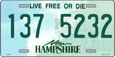NH license plate 1375232
