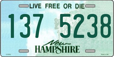 NH license plate 1375238