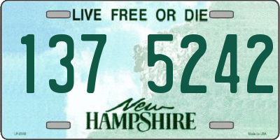 NH license plate 1375242