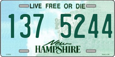NH license plate 1375244