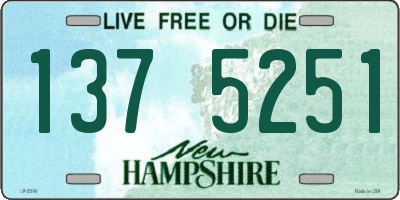 NH license plate 1375251