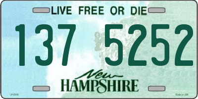 NH license plate 1375252