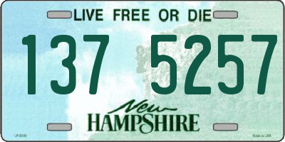 NH license plate 1375257
