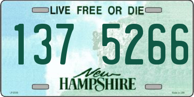 NH license plate 1375266