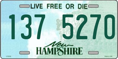 NH license plate 1375270