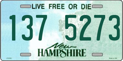 NH license plate 1375273