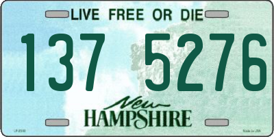 NH license plate 1375276