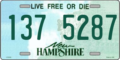 NH license plate 1375287