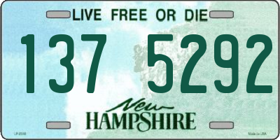 NH license plate 1375292