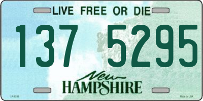NH license plate 1375295
