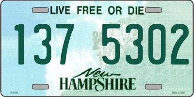 NH license plate 1375302