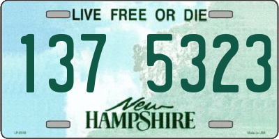 NH license plate 1375323
