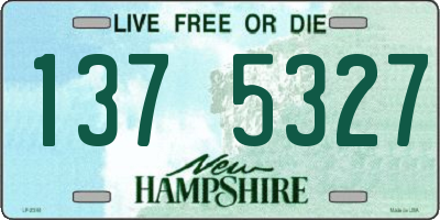 NH license plate 1375327