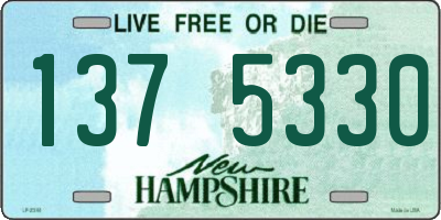 NH license plate 1375330