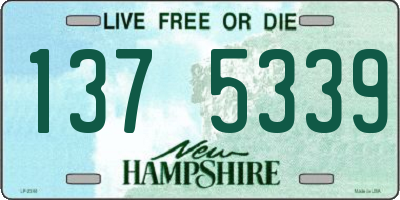 NH license plate 1375339