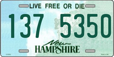 NH license plate 1375350
