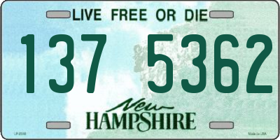NH license plate 1375362