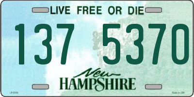NH license plate 1375370