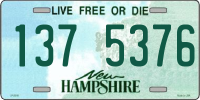 NH license plate 1375376