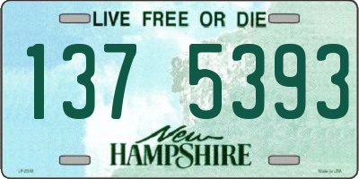 NH license plate 1375393