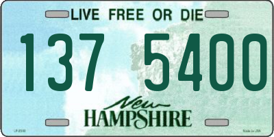 NH license plate 1375400