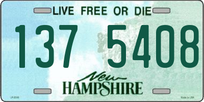 NH license plate 1375408