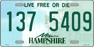 NH license plate 1375409