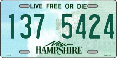 NH license plate 1375424