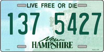 NH license plate 1375427