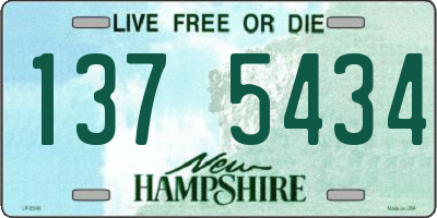 NH license plate 1375434