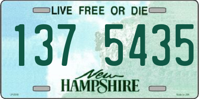 NH license plate 1375435
