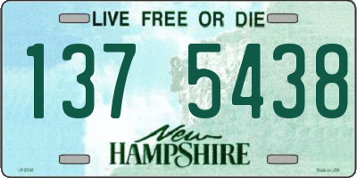 NH license plate 1375438
