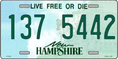 NH license plate 1375442