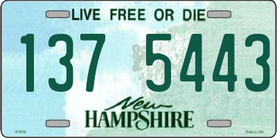 NH license plate 1375443