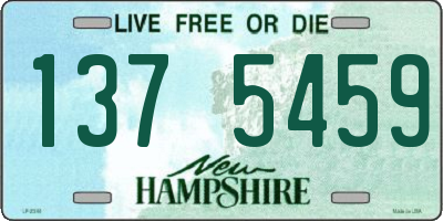 NH license plate 1375459