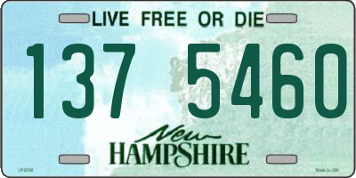 NH license plate 1375460