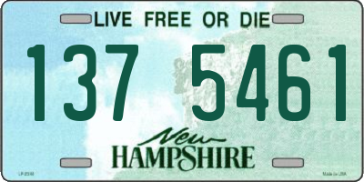 NH license plate 1375461