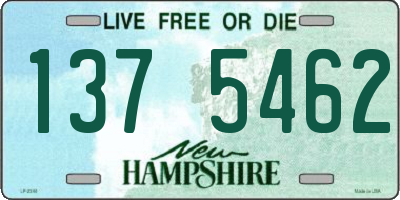 NH license plate 1375462
