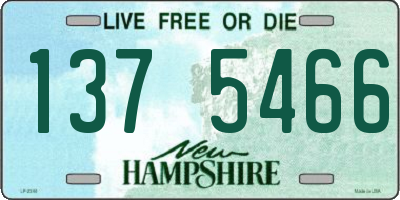 NH license plate 1375466