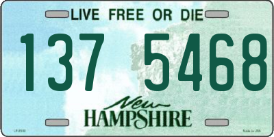 NH license plate 1375468