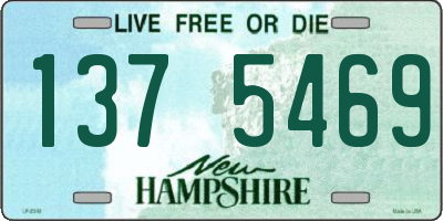 NH license plate 1375469