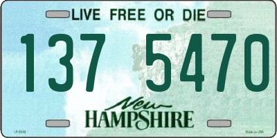 NH license plate 1375470